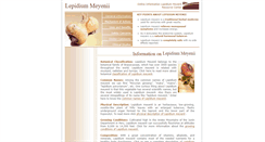 Desktop Screenshot of lepidiummeyenii.com